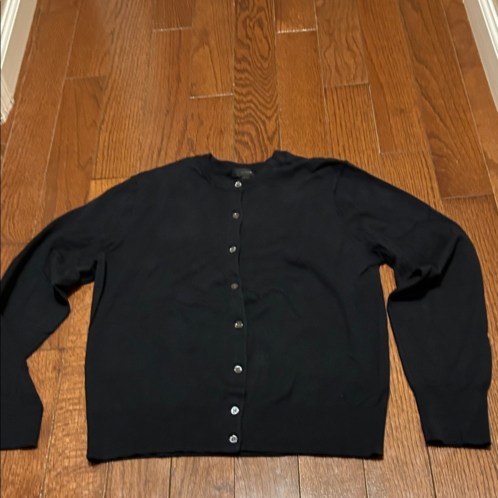 Ladies size Xl black J Crew lightweight cardigan